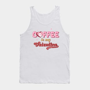 retro coffee is my valentine Tank Top